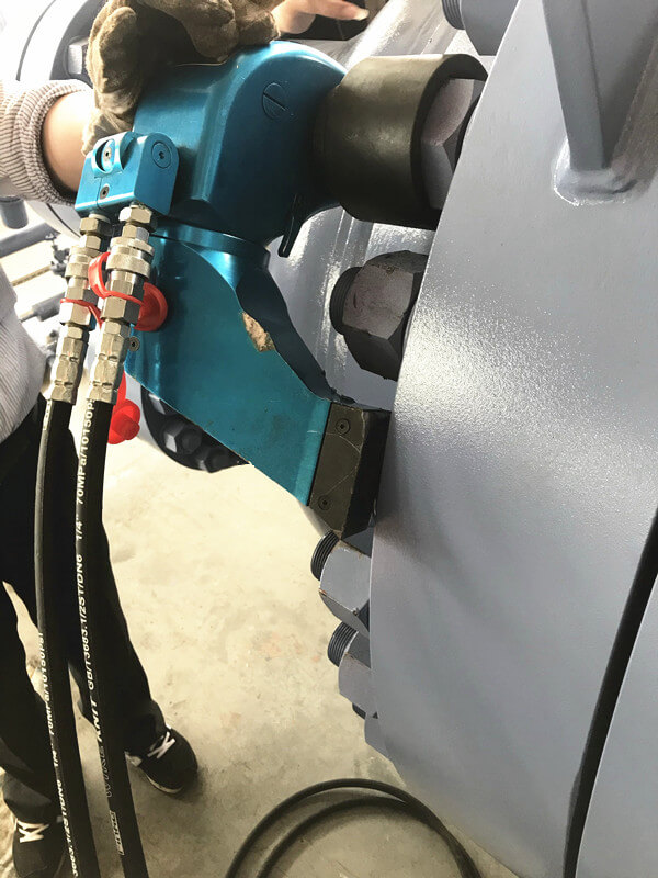 square drive electric hydraulic torque wrench for industrial use