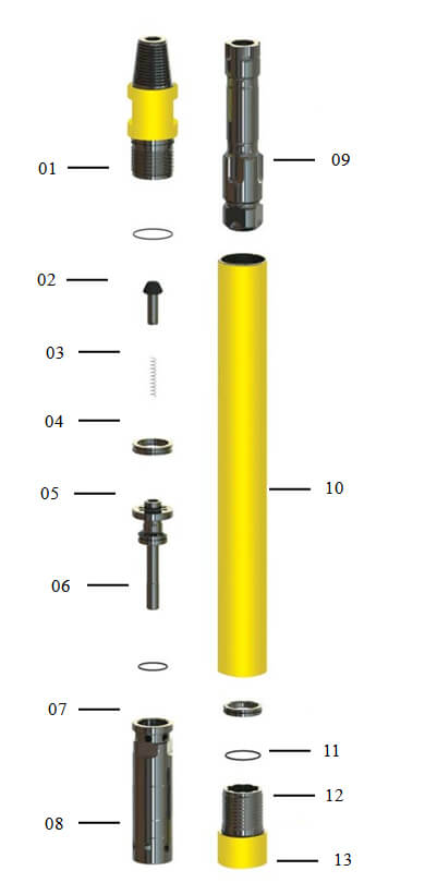 Structure of High Pressure Hammer with Foot Valve