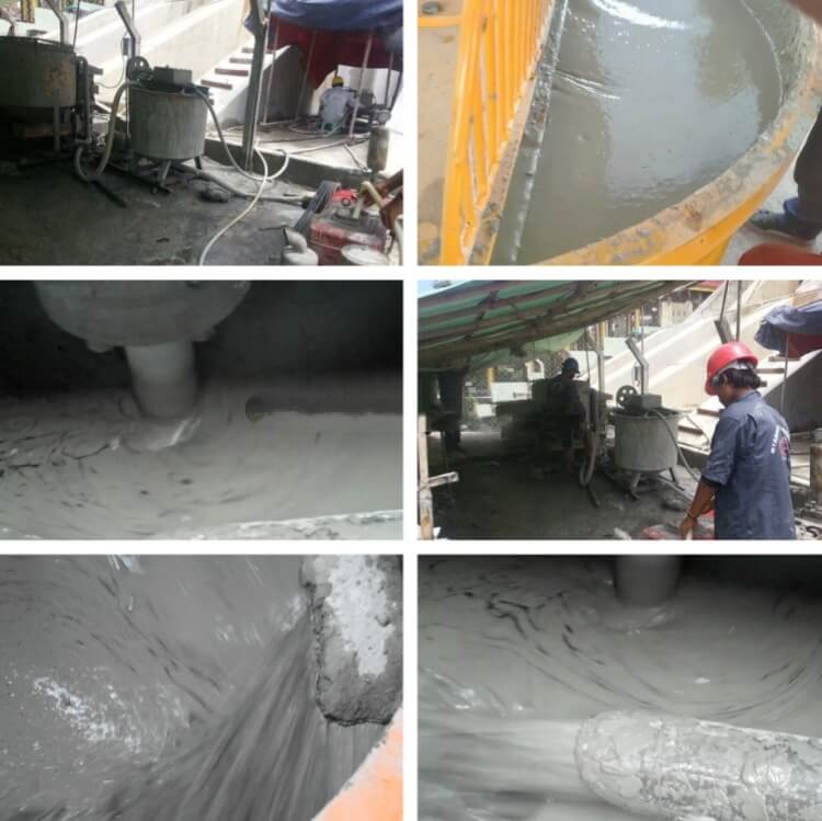 cement colloidal grout mixing machine cases