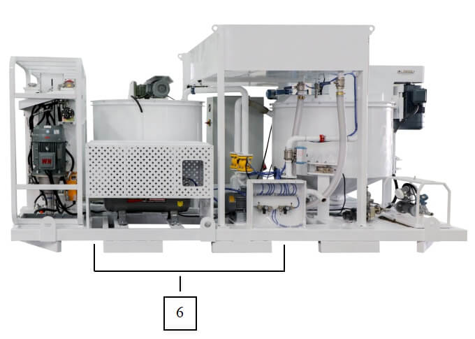 Automatic grout mixing and pumping equipment structure2