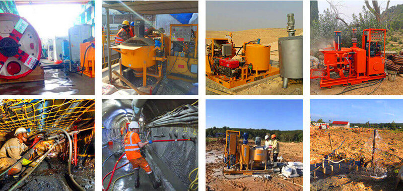 injection grout equipment for underwater foundation