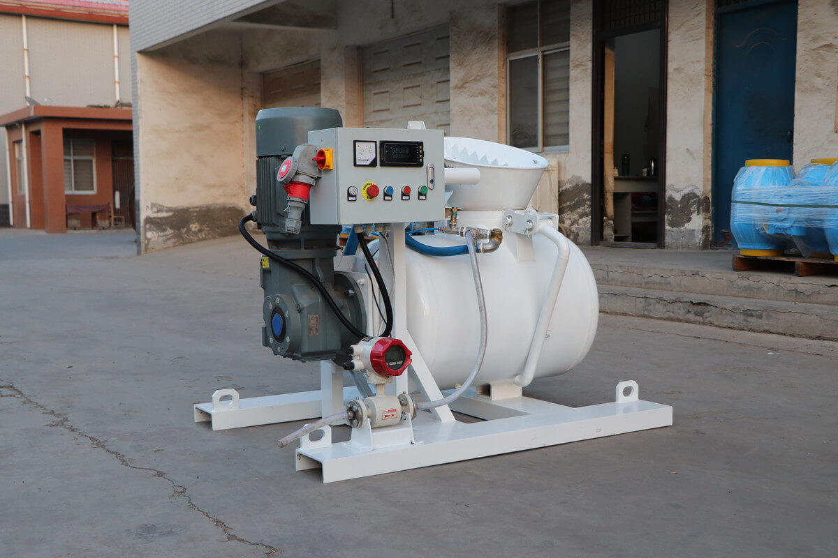 pneumatic refractory mixing and conveying unit