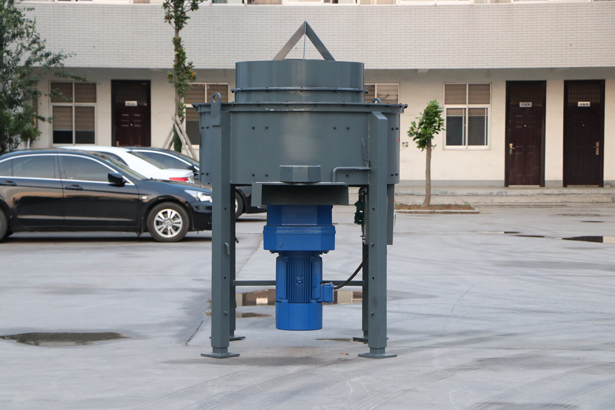 large capacity refractory concrete pan mixer