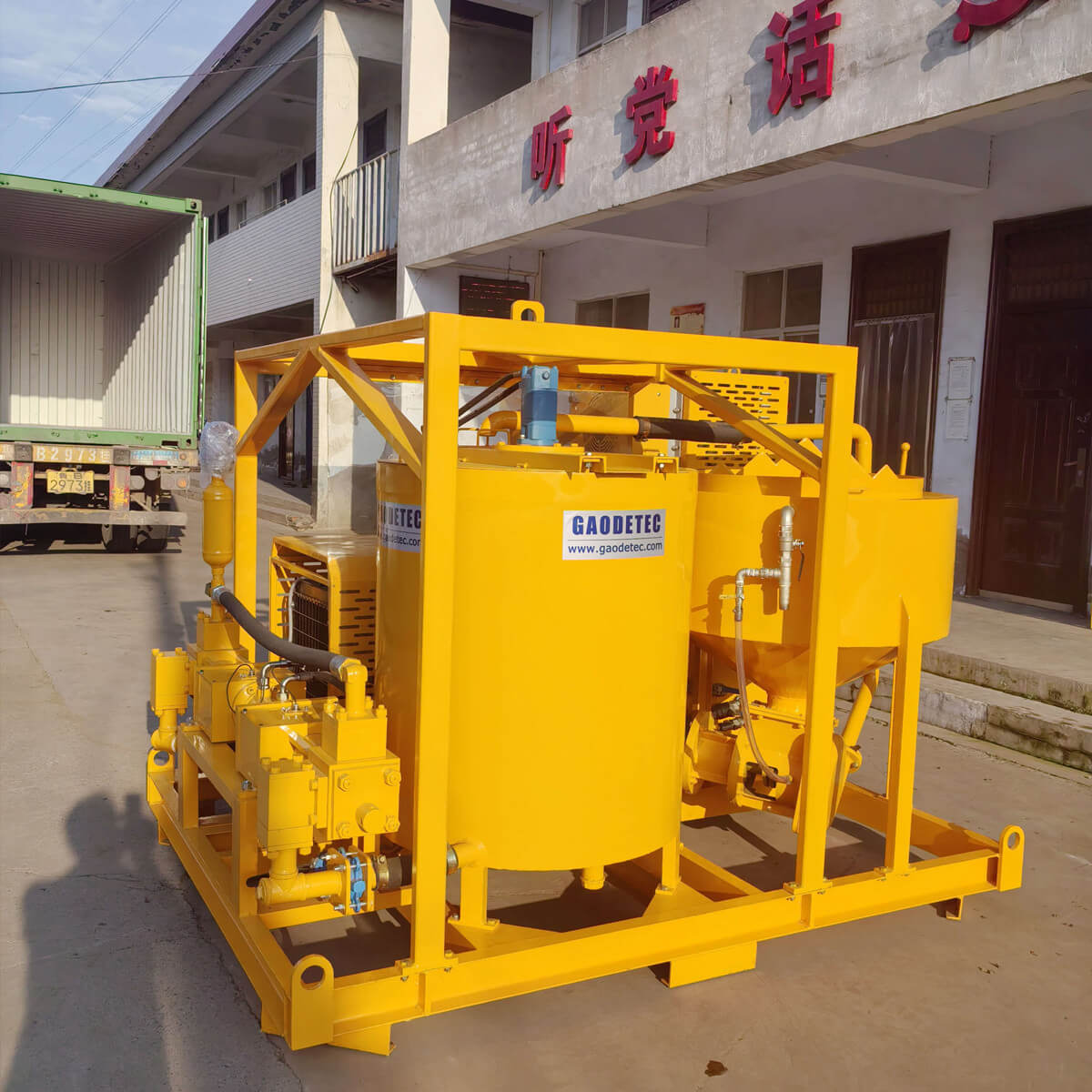 diesel grouting pump station