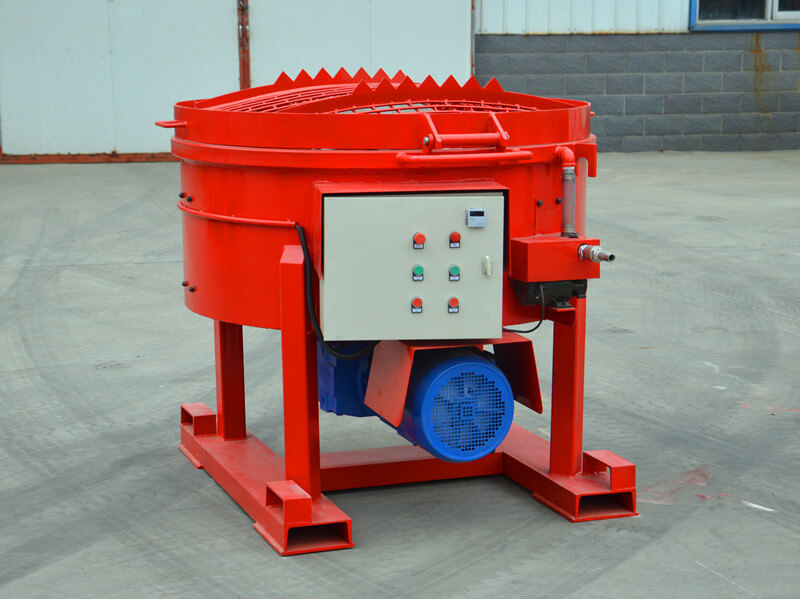 250kg small mobile refractory pan mixer