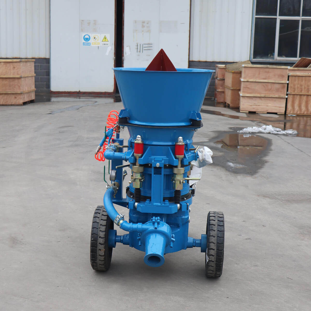 gunning machine for refractory repair