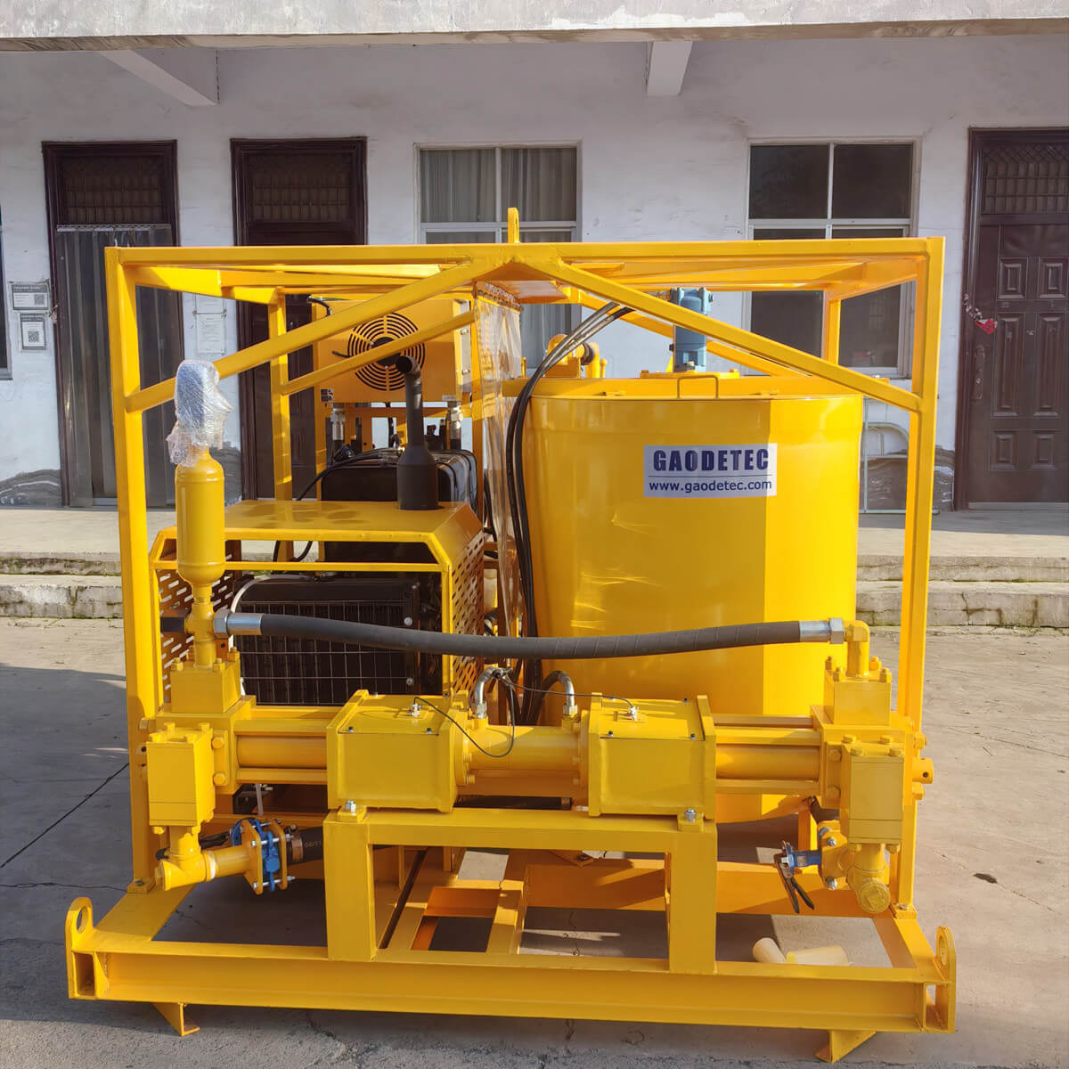 Yanmar diesel engine grout mixer witth pump