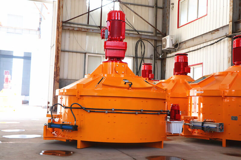 planetary concrete mixer used in brick machine production line
