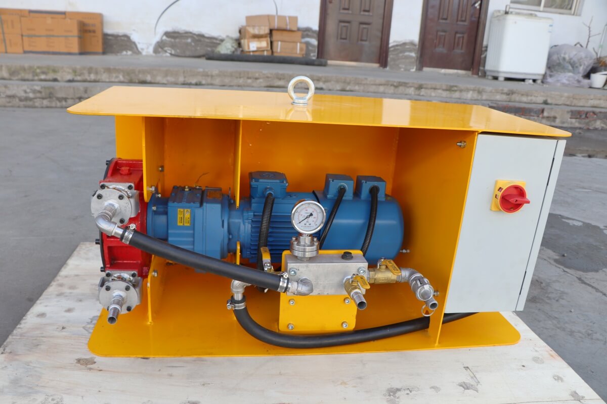 dosing pump unit for shotcrete