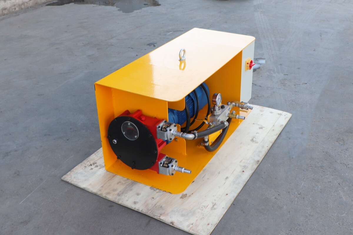 liquid dosing unit for shotcrete machine