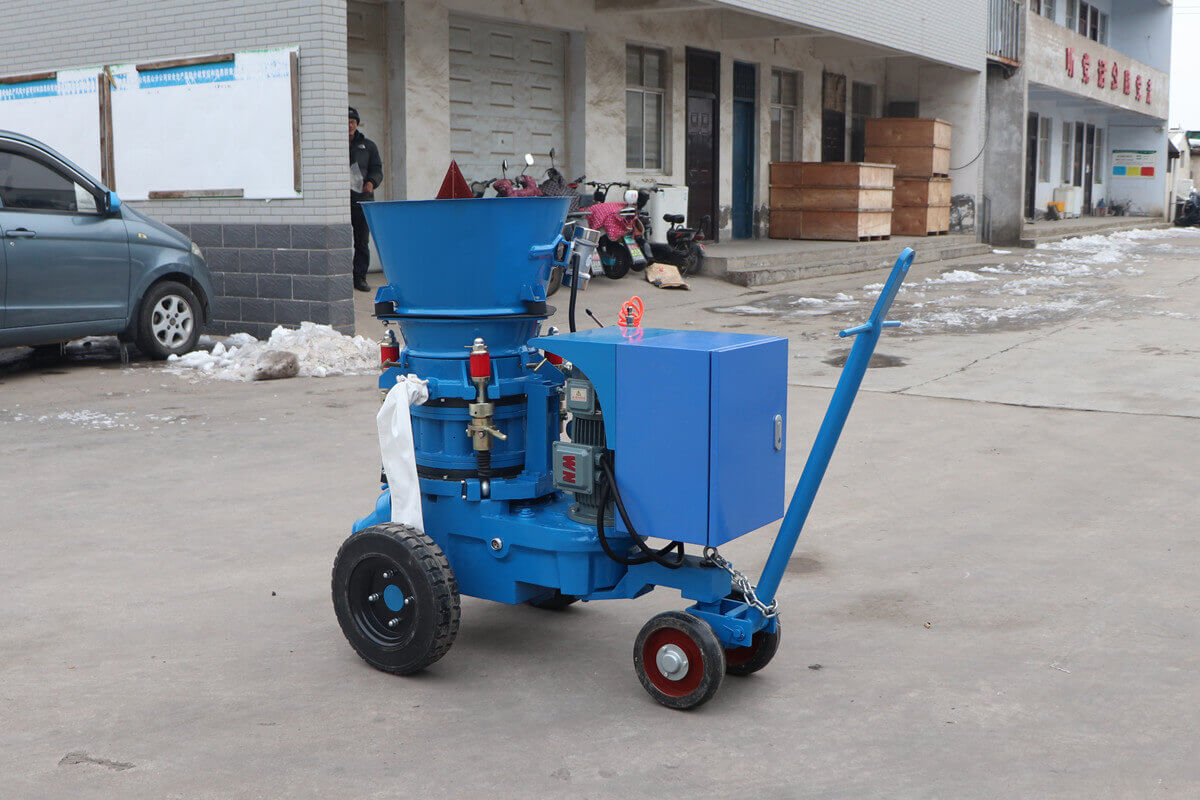 Refractory work used gunning machine