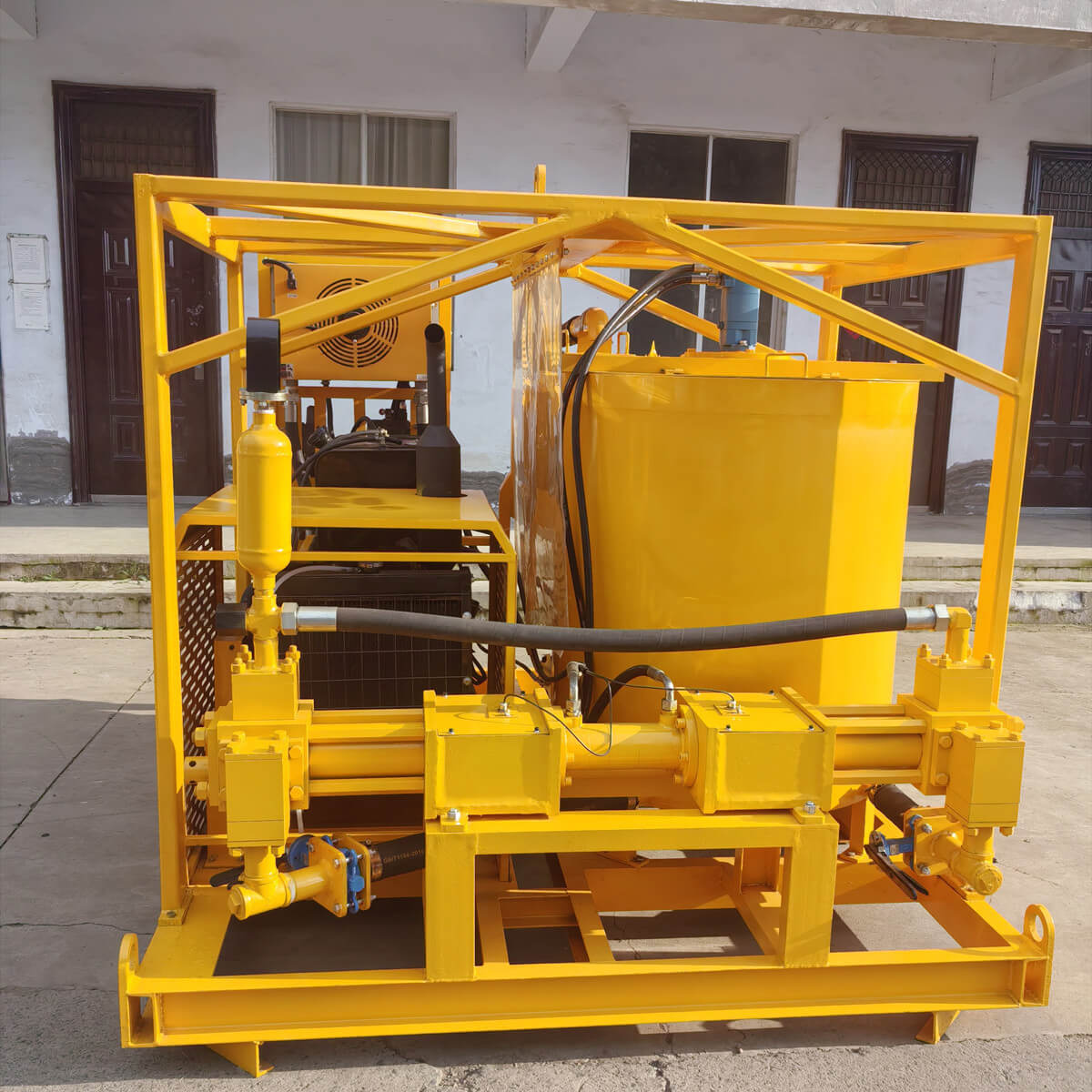 diesel grout mixer with pump