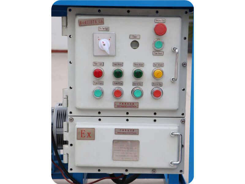 Explosion proof electric control box for option