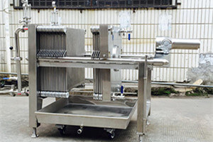 stainless steel frame filter in food and beverage industry