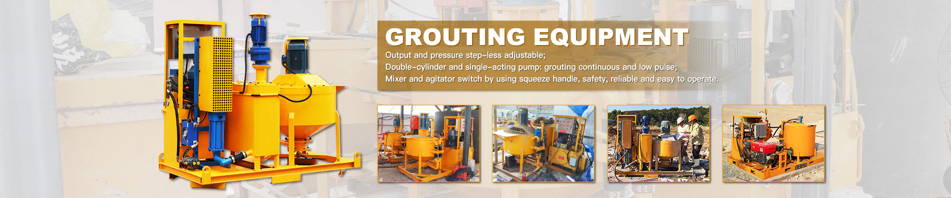 grout plant equipment