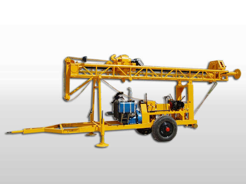 trailer mounted water well drilling machine