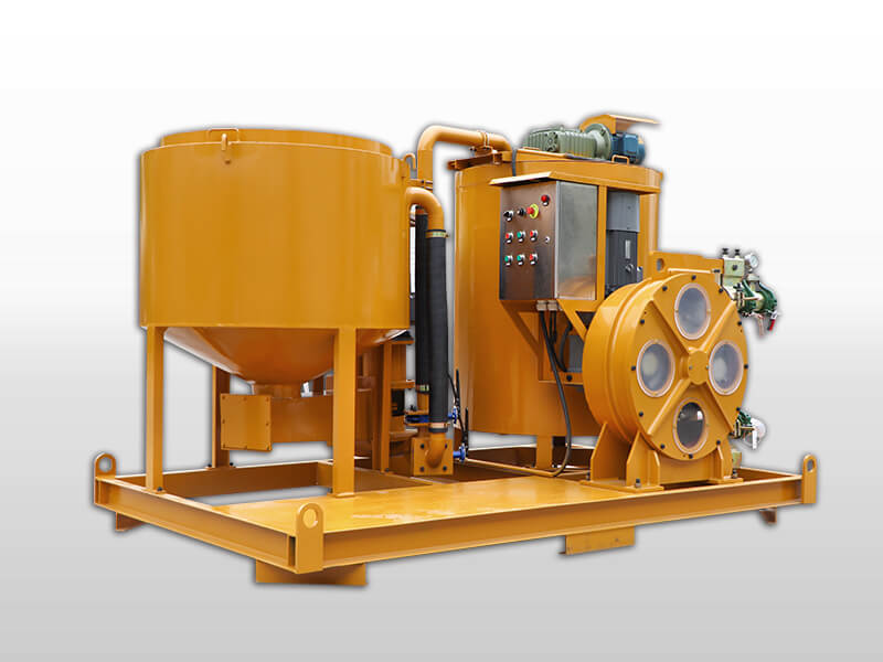 hose type grout mixing plant