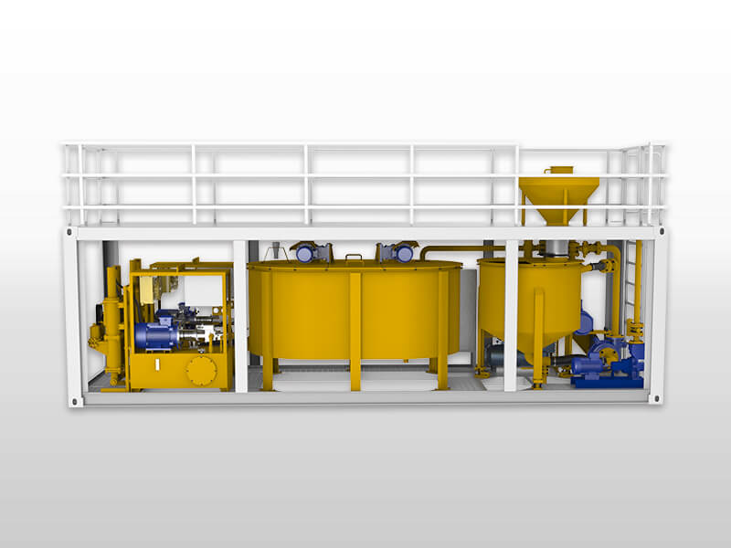 Automatic colloidal grout mixing station