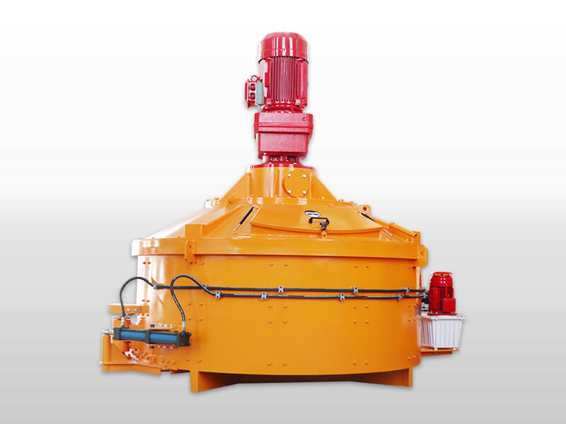 concrete planetary mixer with hydraulic discharging door