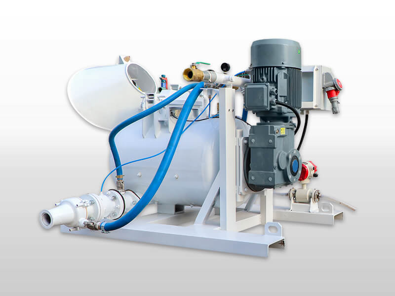 pneumatic refractory mixing and conveying unit