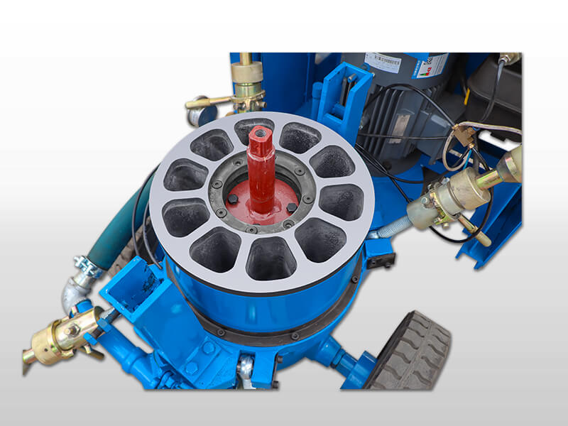 electrical refractory gunning machine for refractory installation